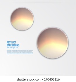 Vector circle object. design trend and transparent