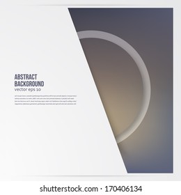 Vector circle object. design trend and transparent