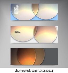 Vector circle object. design trend and transparent