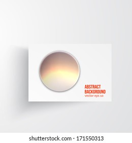 Vector circle object. design trend and transparent
