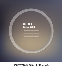 Vector circle object. design trend and transparent