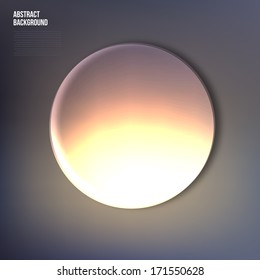 Vector circle object. design trend and transparent