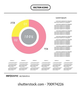 vector circle percentage diagram chart  