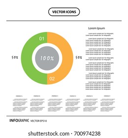 vector circle percentage diagram chart  