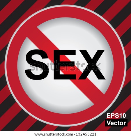 Vector Circle Prohibited Sign No Sex Stock Vector (Royalty Free) 132453221 - Shutterstock