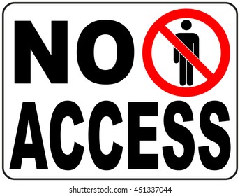 Vector Circle Prohibited Sign Restricted Area For Member Only or No Enter Sign in Caution Zone