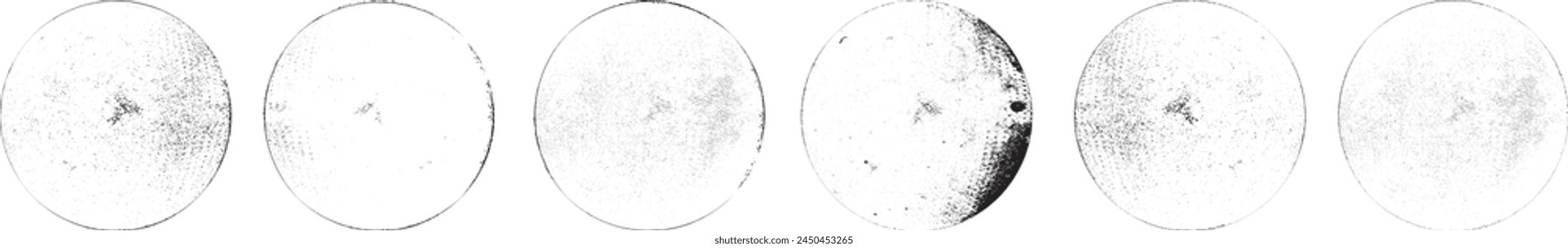 Vector Circle Shape. Round Brush Stroke . Icon, Logo, Banner Design .Stamps Collection,Grunge . Insignias , Labels and Badges Set .