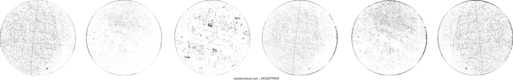 Vector Circle Shape. Round Brush Stroke . Icon, Logo, Banner Design .Stamps Collection,Grunge . Insignias , Labels and Badges Set .