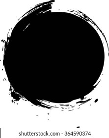 Vector Circle Shape . Circle Stamps . Round Brush Stroke . Icon, Logo, Banner Design .