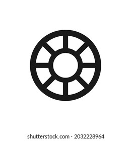 vector of a circle in the shape of a wheel