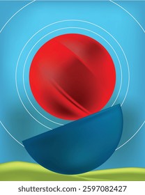 Vector Circle Shapes: Geometric Composition Art