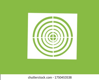 vector of a circle shot target gun