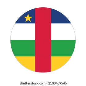 Signo de círculo vectorial, bandera de la República Centroafricana