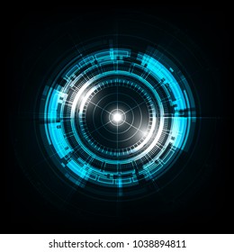 Vector circle technology design.