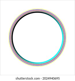 vector circle template frame board