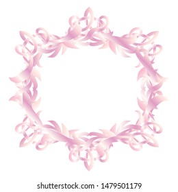 Vector circle victorian grunge frame for text or photos. Easy editing and color change
