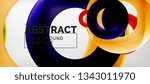 Vector circles abstract background, vector illustration
