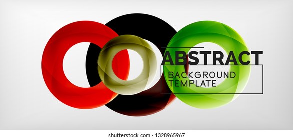 Antecedentes abstractos de círculos vectores, ilustración vectorial