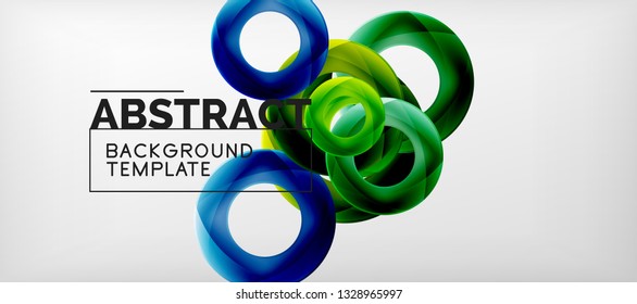 Vektorkreise auf abstraktem Hintergrund, Vektorgrafik