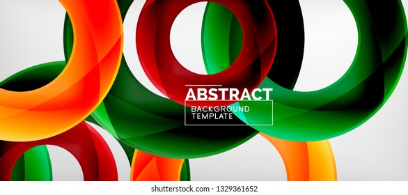 Antecedentes abstractos de círculos vectores, ilustración vectorial