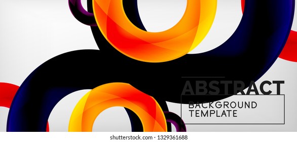 Antecedentes abstractos de círculos vectores, ilustración vectorial