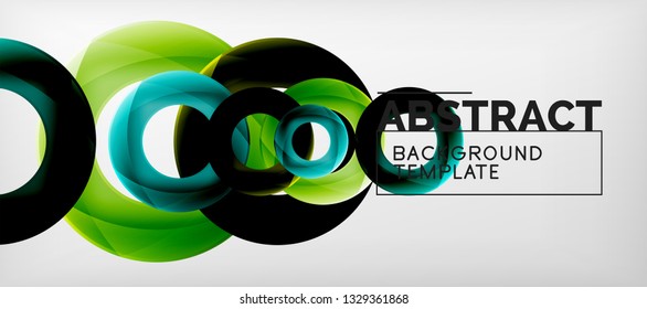 Antecedentes abstractos de círculos vectores, ilustración vectorial