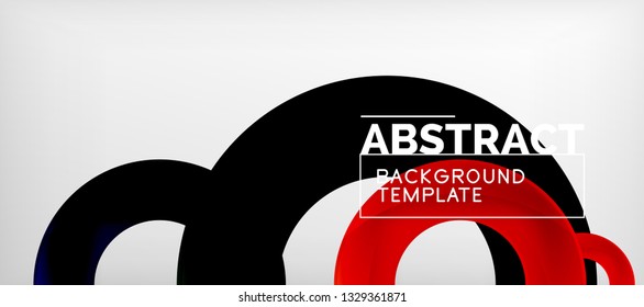 Vector circles abstract background, vector illustration