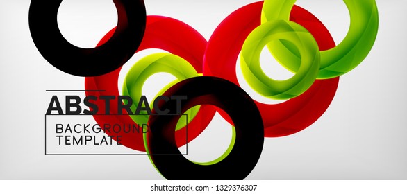 Antecedentes abstractos de círculos vectores, ilustración vectorial
