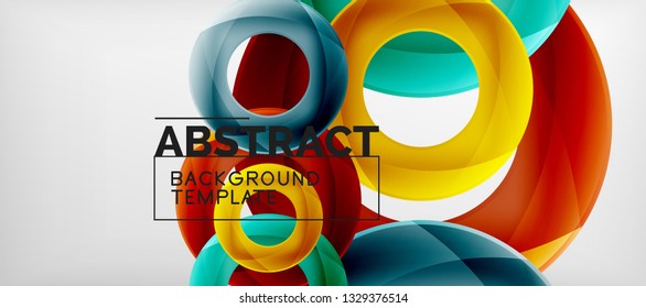 Antecedentes abstractos de círculos vectores, ilustración vectorial