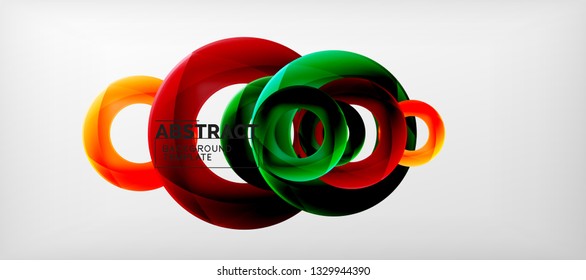 Antecedentes abstractos de círculos vectores, ilustración vectorial