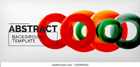 Antecedentes abstractos de círculos vectores, ilustración vectorial