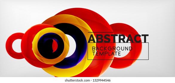 Antecedentes abstractos de círculos vectores, ilustración vectorial