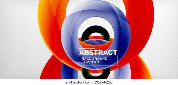 Antecedentes abstractos de círculos vectores, ilustración vectorial