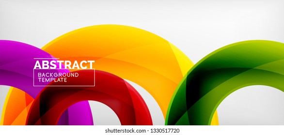 Vector circles abstract background, vector illustration