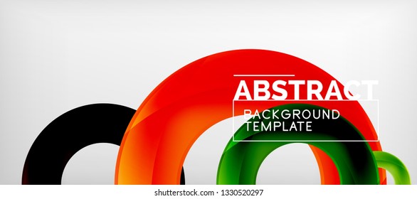 Vector circles abstract background, vector illustration