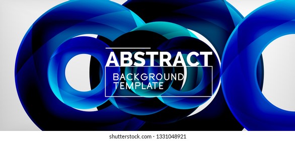 Antecedentes abstractos de círculos vectores, ilustración vectorial
