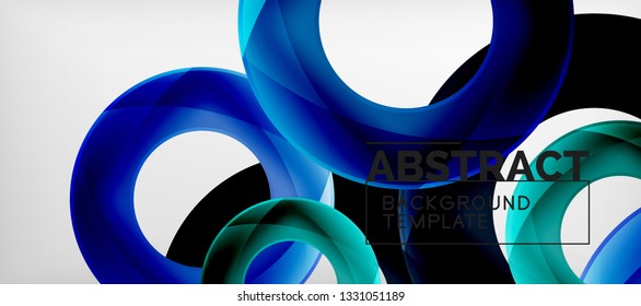 Antecedentes abstractos de círculos vectores, ilustración vectorial