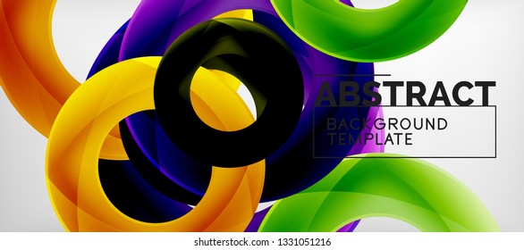 Antecedentes abstractos de círculos vectores, ilustración vectorial