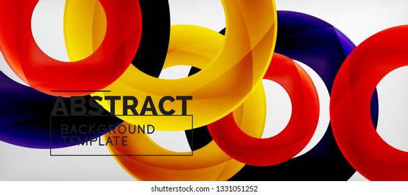 Antecedentes abstractos de círculos vectores, ilustración vectorial