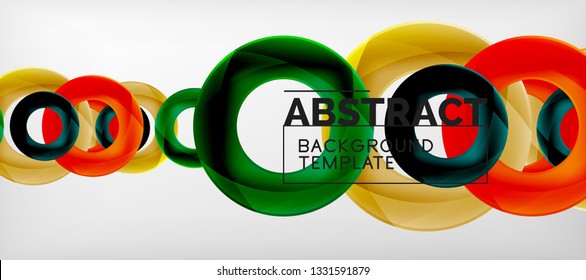 Antecedentes abstractos de círculos vectores, ilustración vectorial