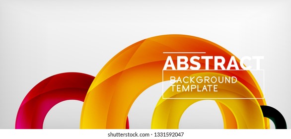 Vector circles abstract background, vector illustration