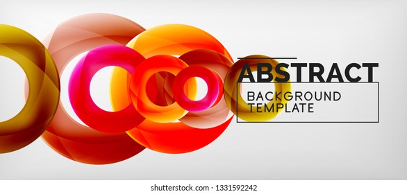 Antecedentes abstractos de círculos vectores, ilustración vectorial
