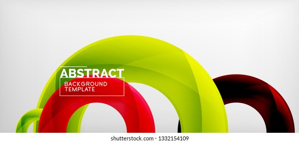 Antecedentes abstractos de círculos vectores, ilustración vectorial