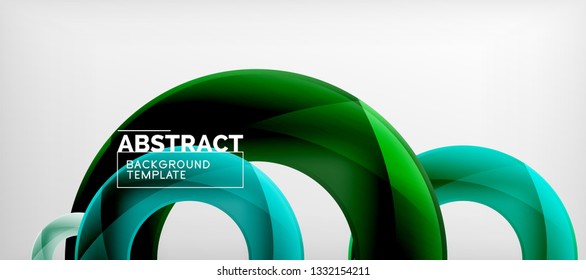 Vector circles abstract background, vector illustration