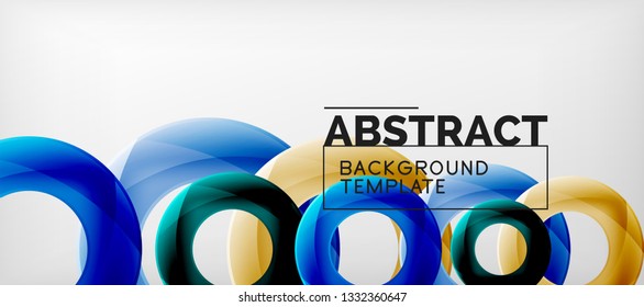 Antecedentes abstractos de círculos vectores, ilustración vectorial