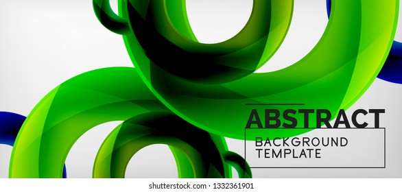 Vector circles abstract background, vector illustration