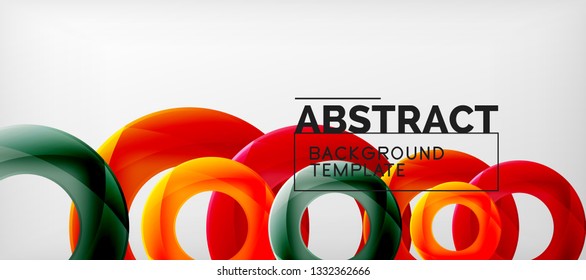 Antecedentes abstractos de círculos vectores, ilustración vectorial