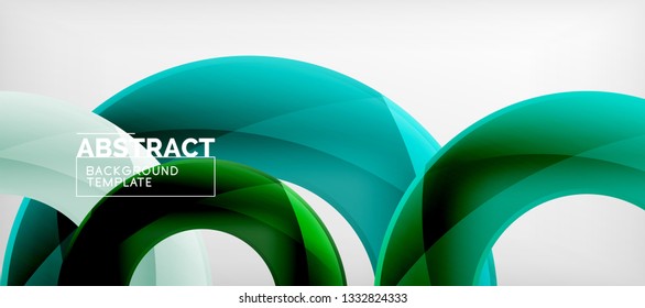 Vector circles abstract background, vector illustration