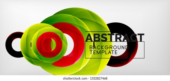 Antecedentes abstractos de círculos vectores, ilustración vectorial
