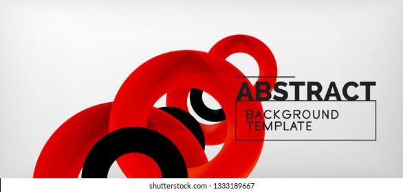 Vektorkreise auf abstraktem Hintergrund, Vektorgrafik